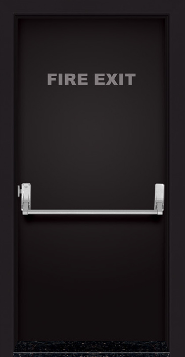 Black Fire Door
