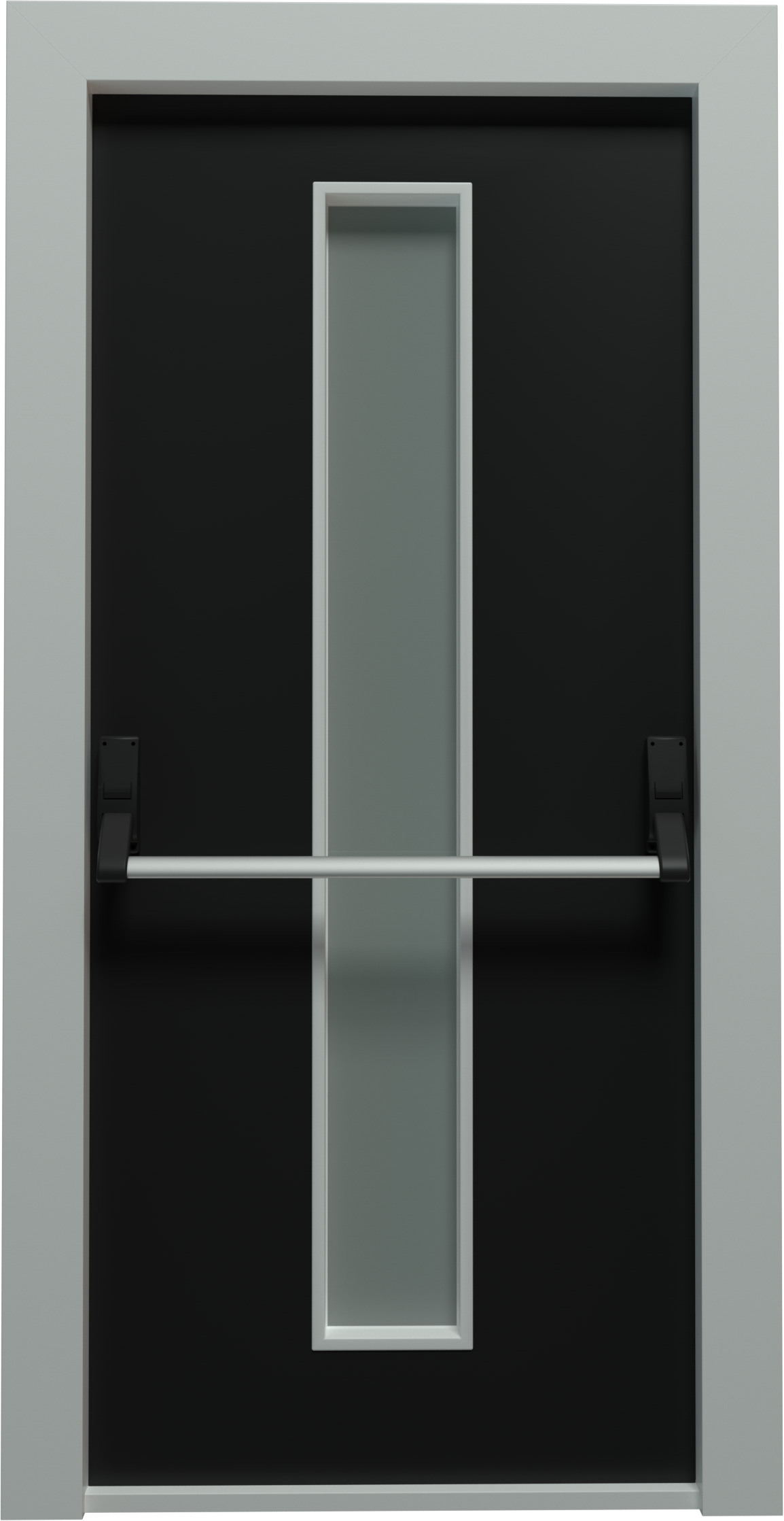 Colored Glass Fire Door