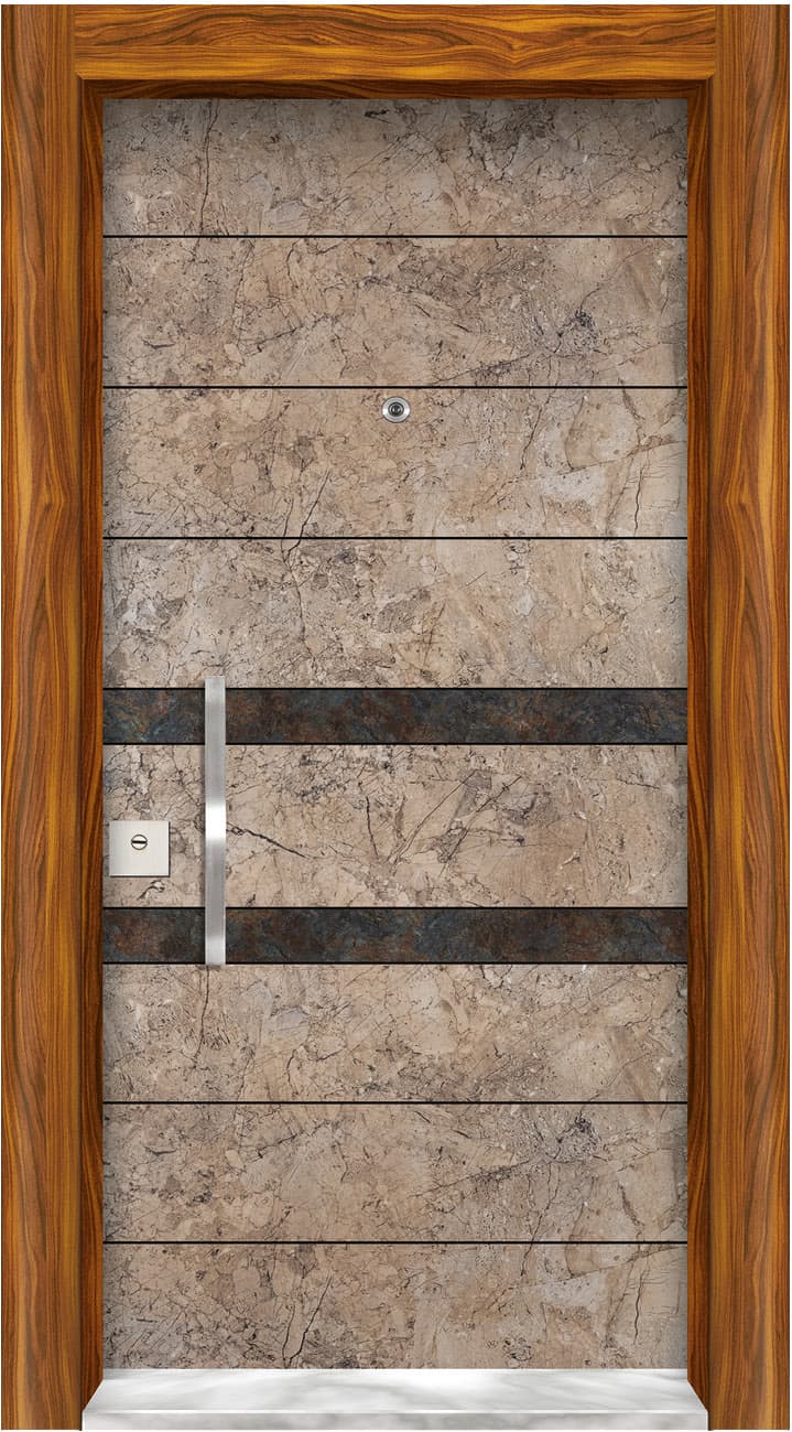 Wood Veneer Steel Door