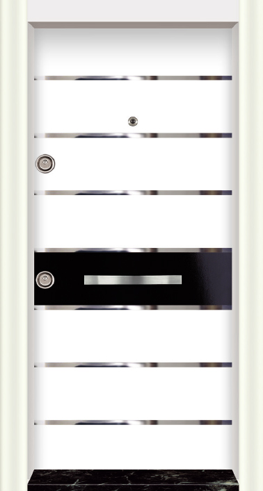White Modern PVC Door