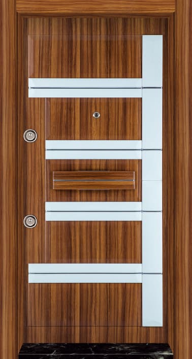 Wood Veneer Modern PVC Door